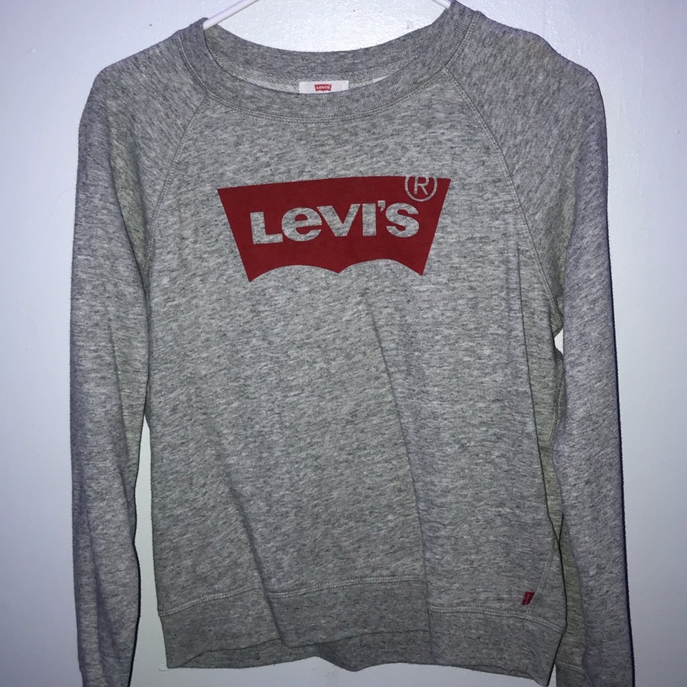 Grey Levis Logo Crewneck